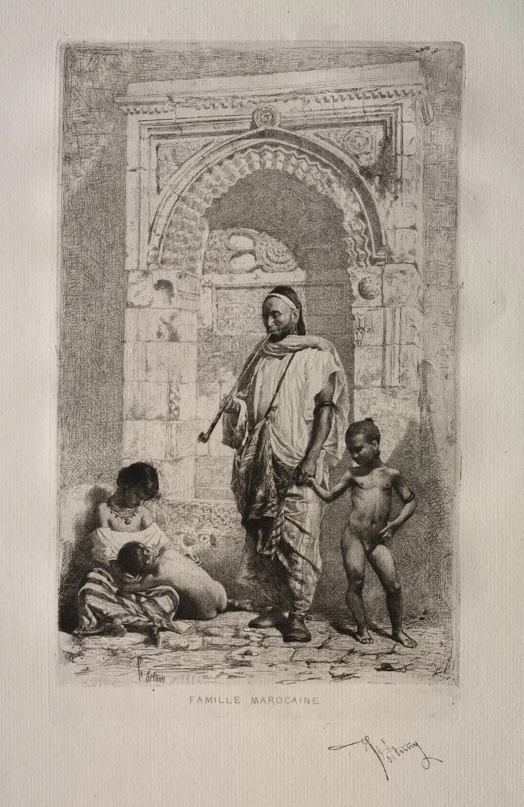 Moroccan Family, by Mariano Fortuny Marsal, 1862