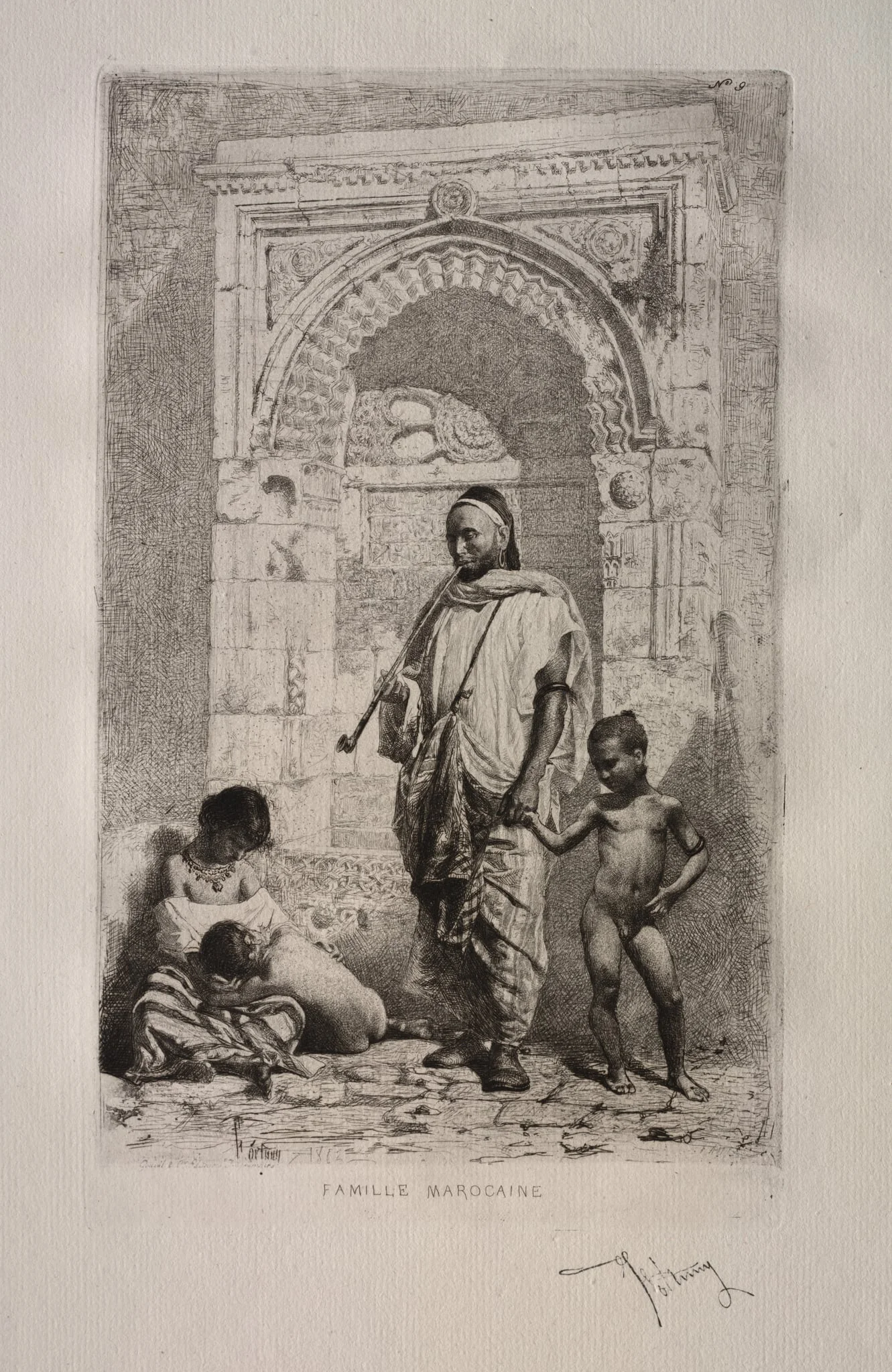 Moroccan Family, detail