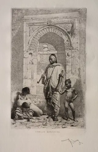 Moroccan Family, by Mariano Fortuny Marsal, 1862