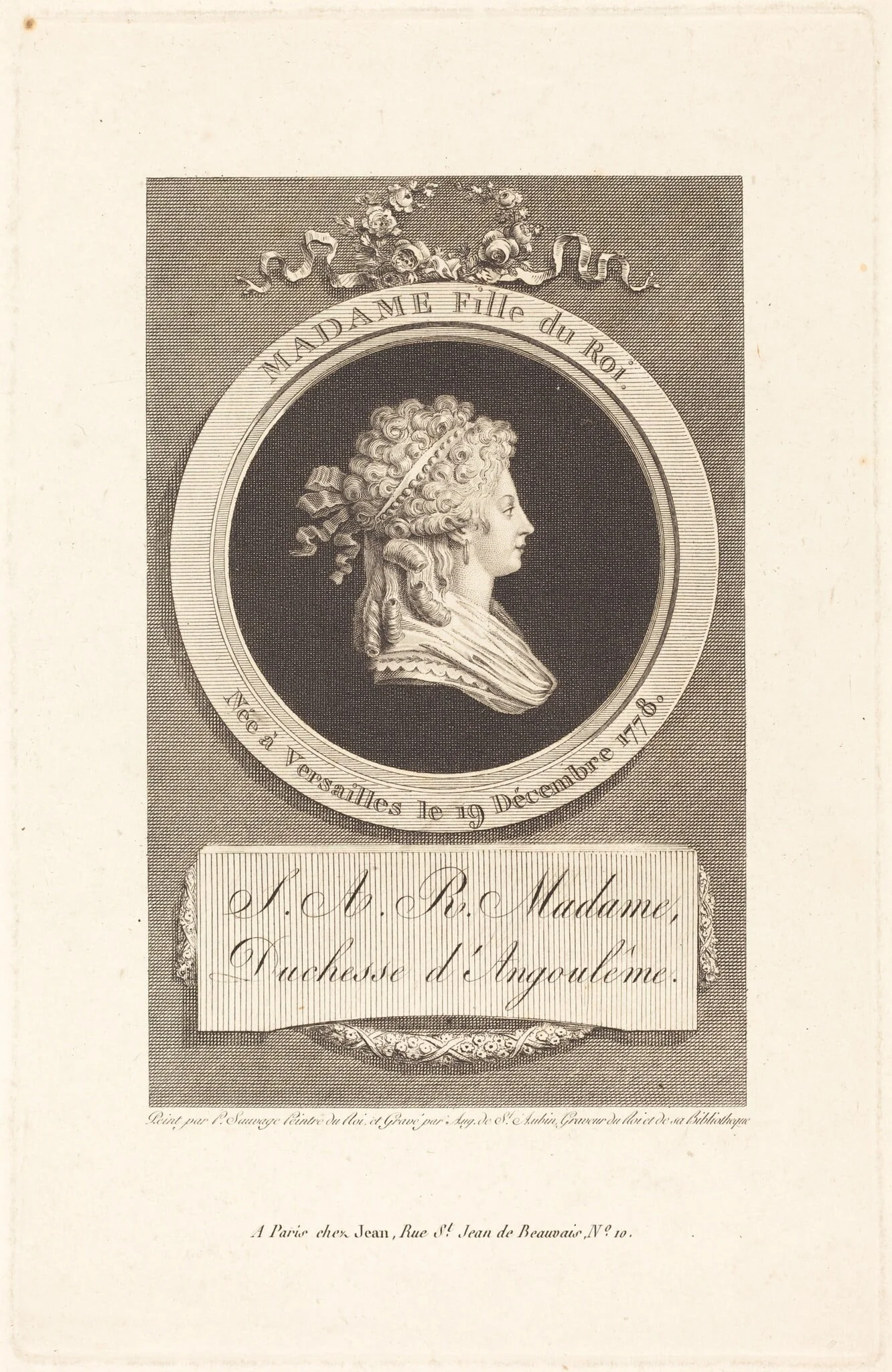 Marie-Thérèse-Charlotte, Duchess of Angoulême, detail