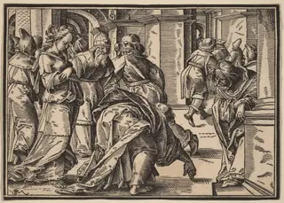 Christ Tells His Disciples of the Last Judgment, by Christoph Murer, ink, 1630