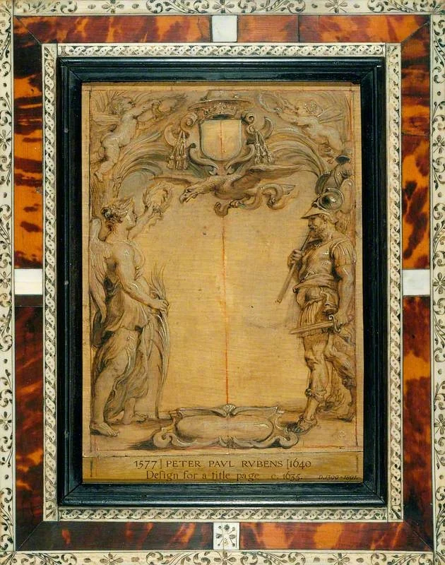 War and Victory (model for a title page), detail