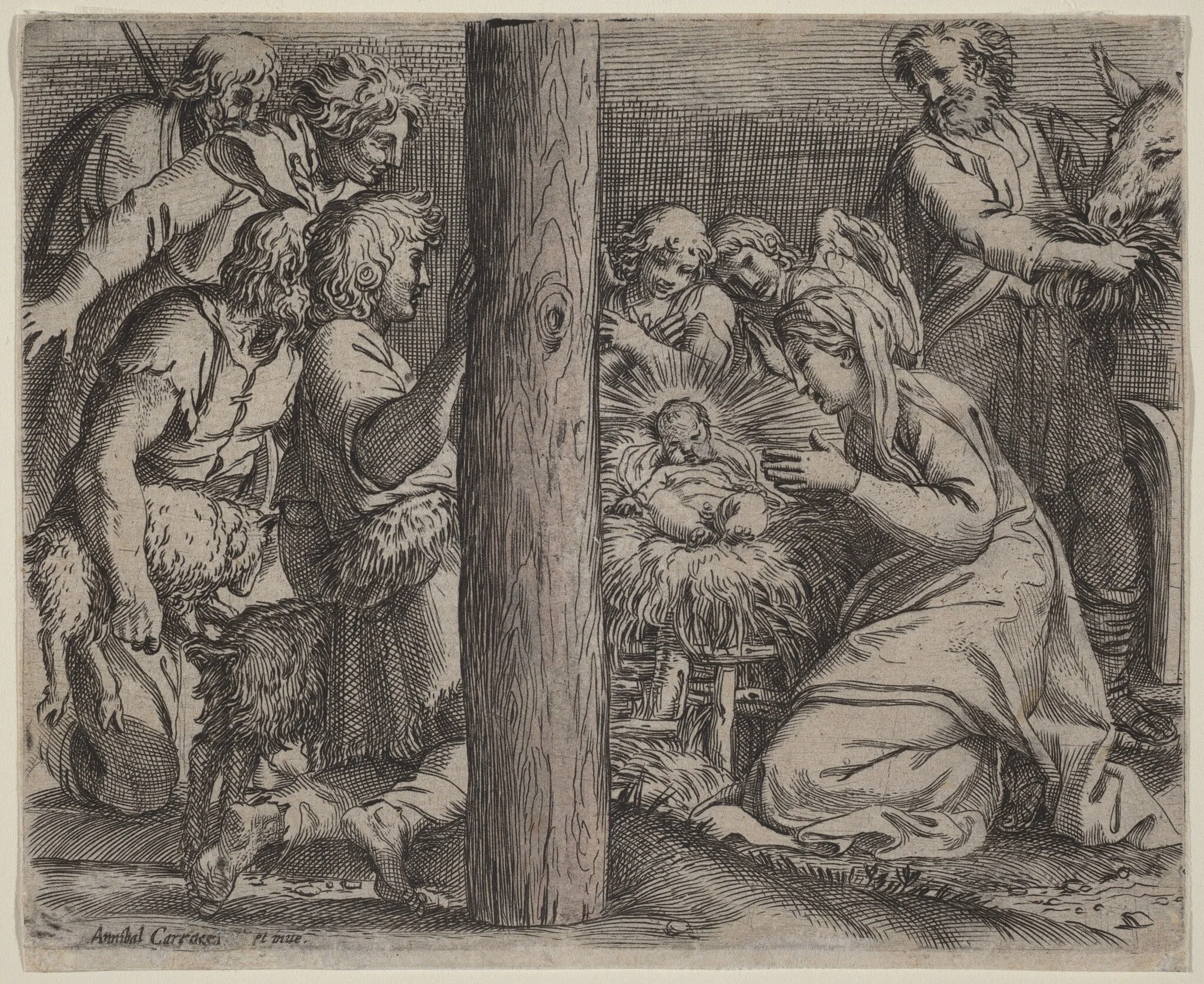 The Adoration of the Shepherds, detail