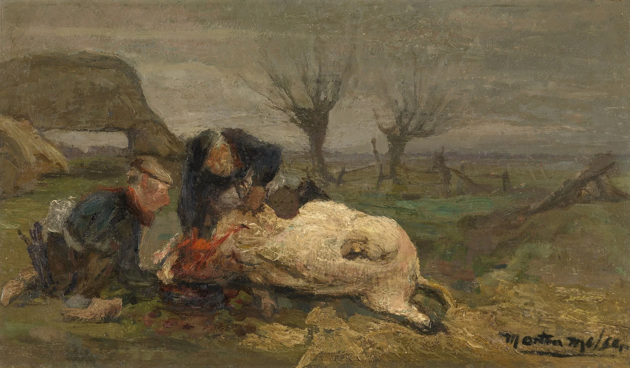 The Pig Slaughterman, detail