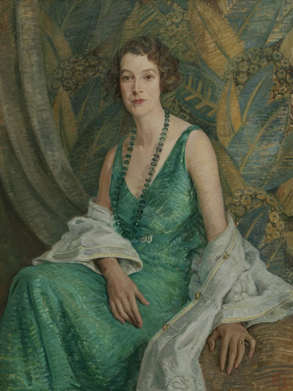 Portrait of Mrs N.S. Falla, by Mary Elizabeth Tripe, oil, 1932