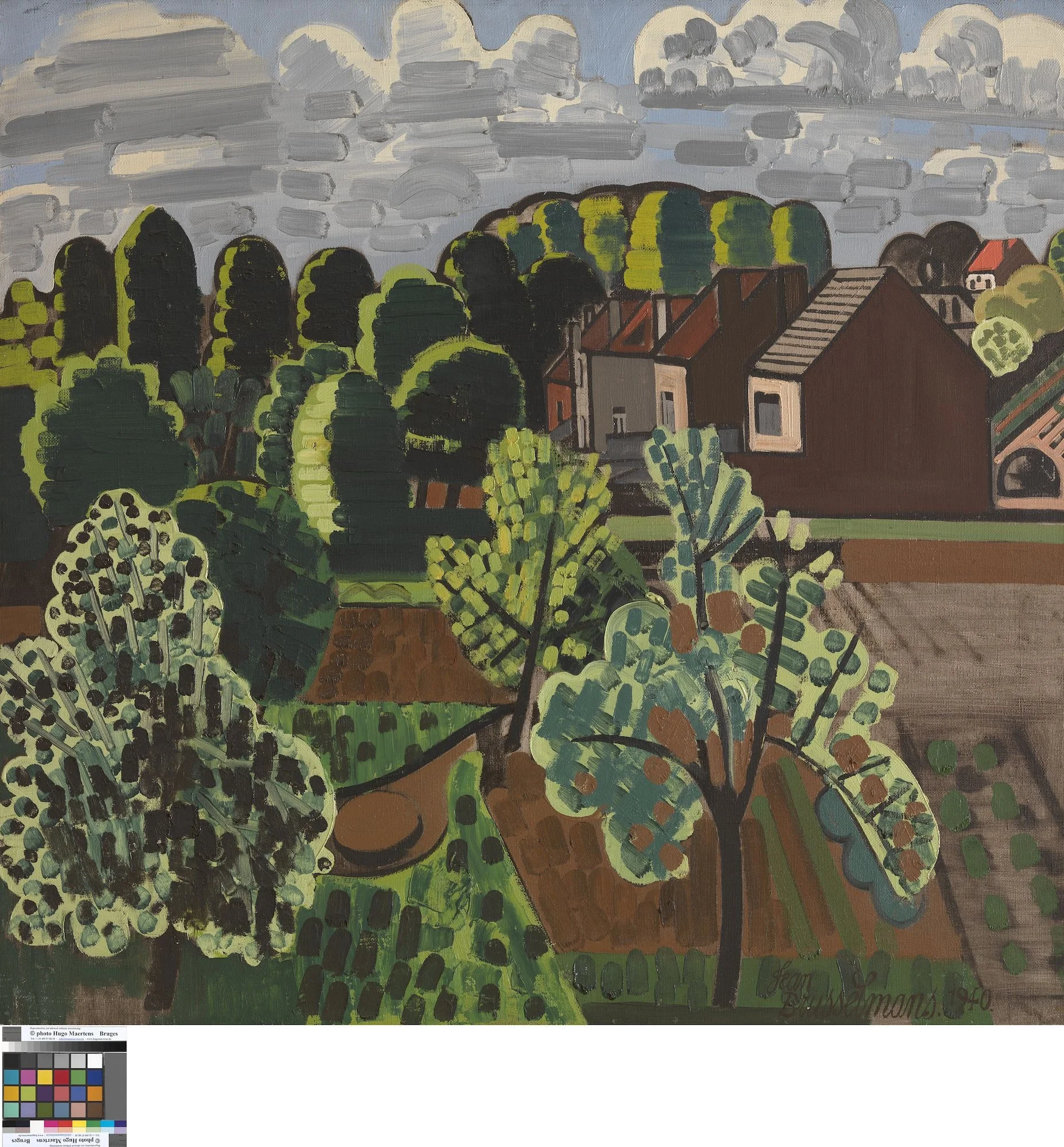 Zonnig Brabants landschap, detail