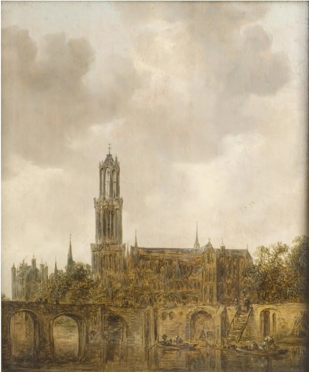 Cathedral of Utrecht, by Jan van Goyen, oil, 1646
