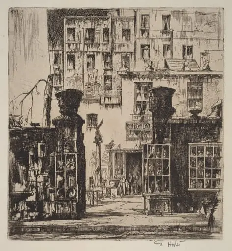 Antique Shop, New York, by Earl Horter