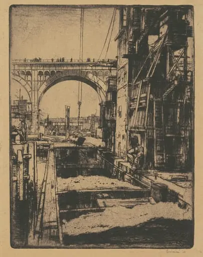 Viaduct, Coal Pockets, by Earl Horter