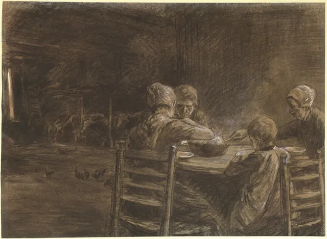 East Frisian Peasants Eating Supper