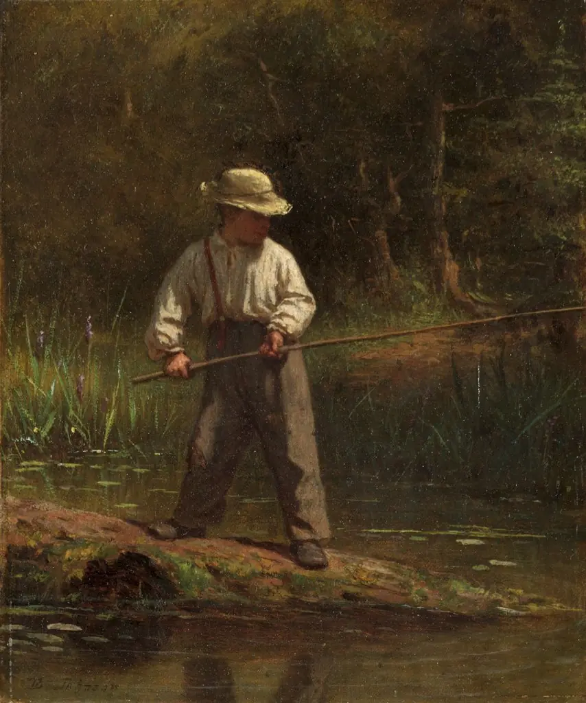 Boy Fishing, by Eastman Johnson