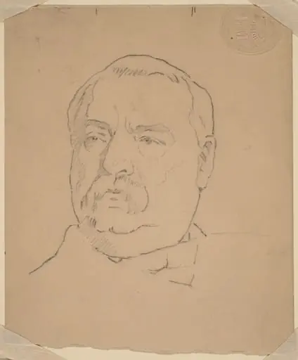 Grover Cleveland [recto], by Eastman Johnson