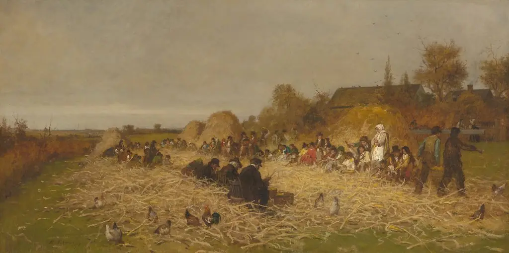 Husking Bee, Island of Nantucket, by Eastman Johnson