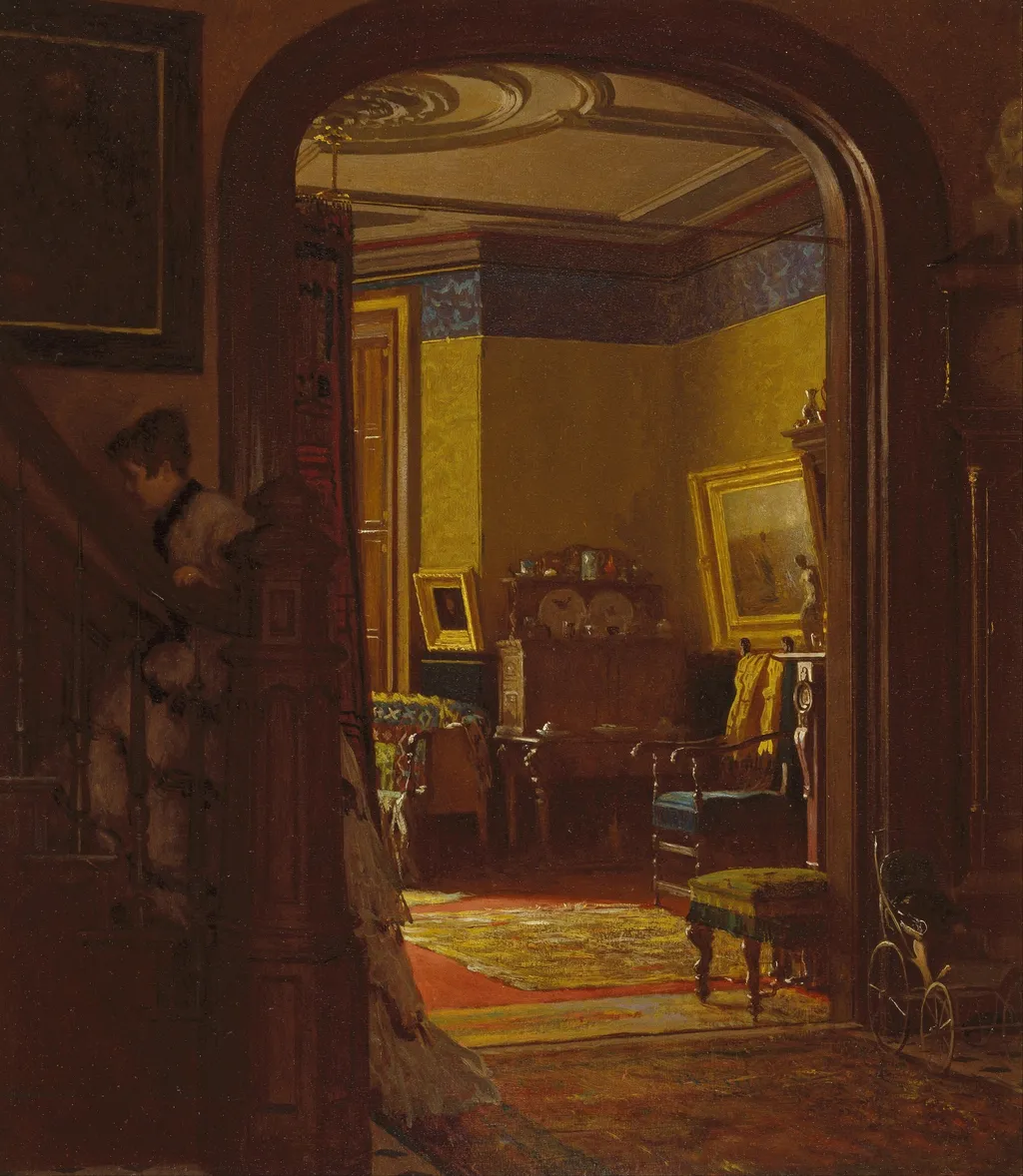 Not at Home, by Eastman Johnson, unspecified, 1873