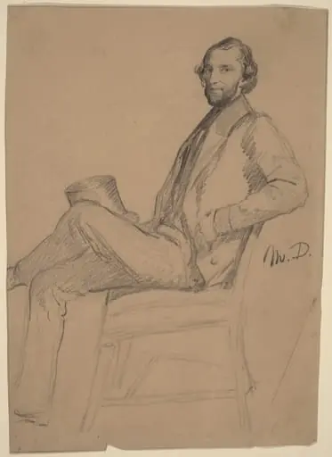 Seated Study of M.D., by Eastman Johnson