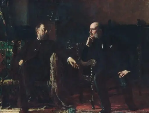 The Funding Bill, by Eastman Johnson