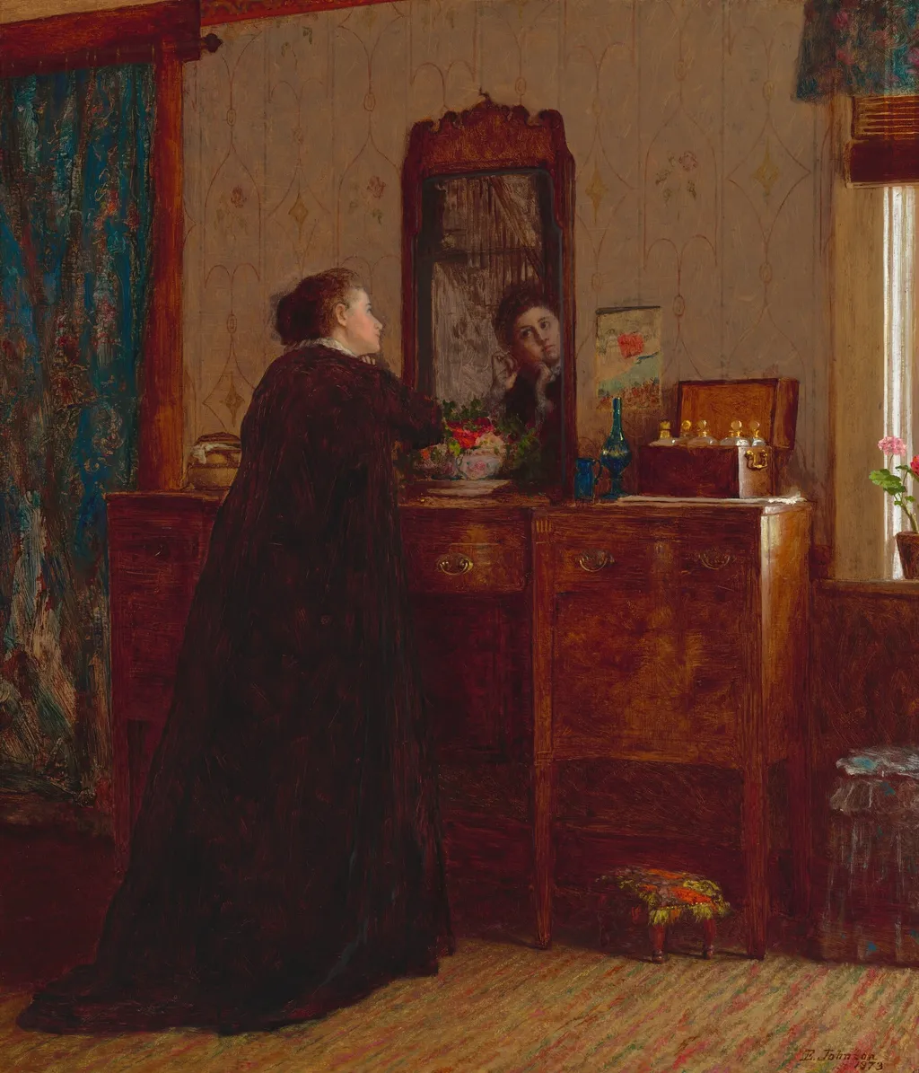 The Toilet, by Eastman Johnson, oil, 1873