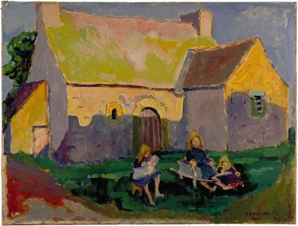 Breton church, detail