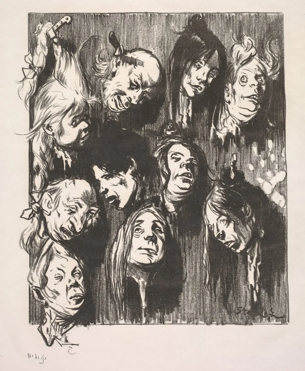 Ten Assassinations for a Penny, by Théophile Alexandre Steinlen, 1897