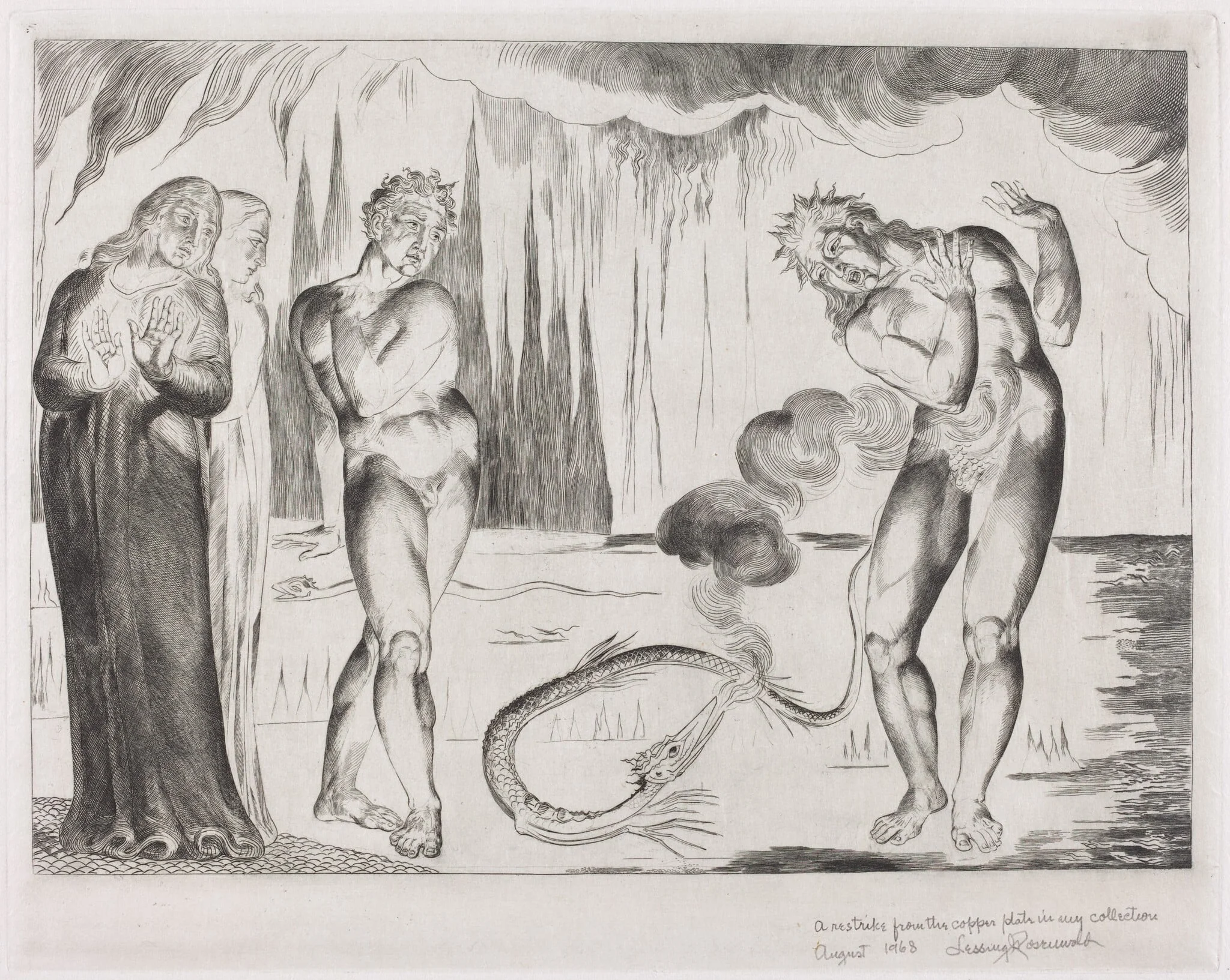 The Circle of the Thieves; Buoso Donati Attacked by the Serpent, detail