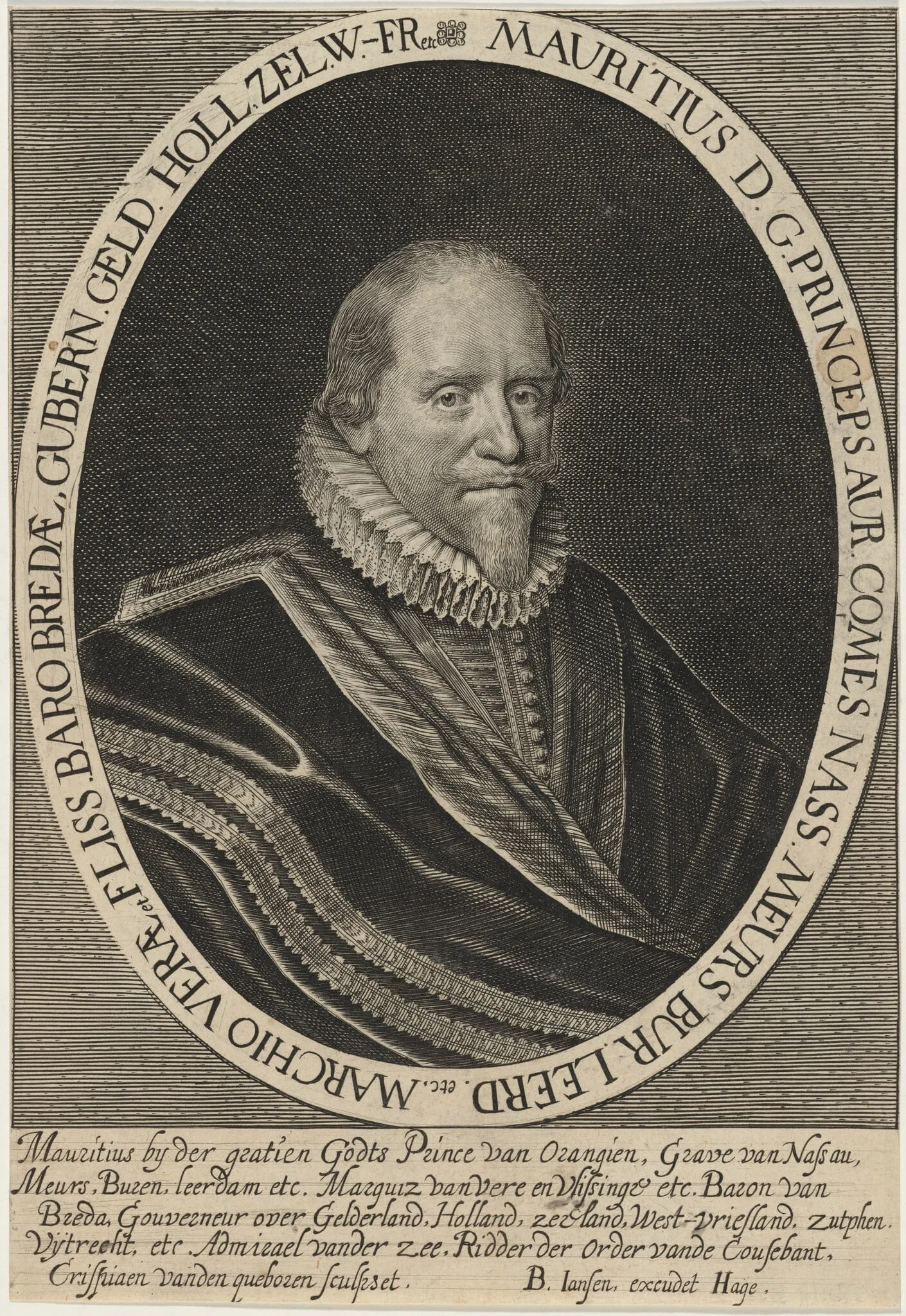Maurice, Prince of Orange, detail