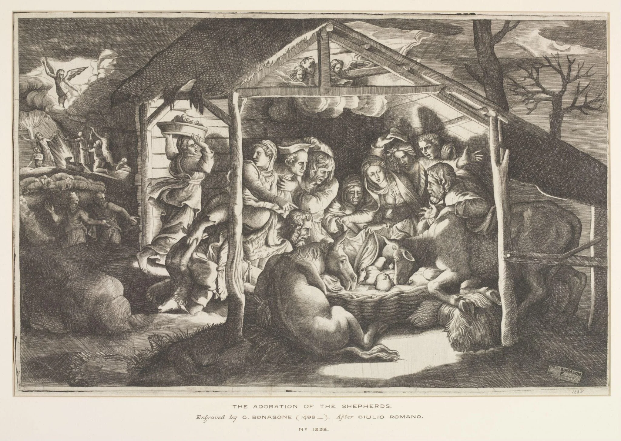 The Adoration of the Shepherds, detail