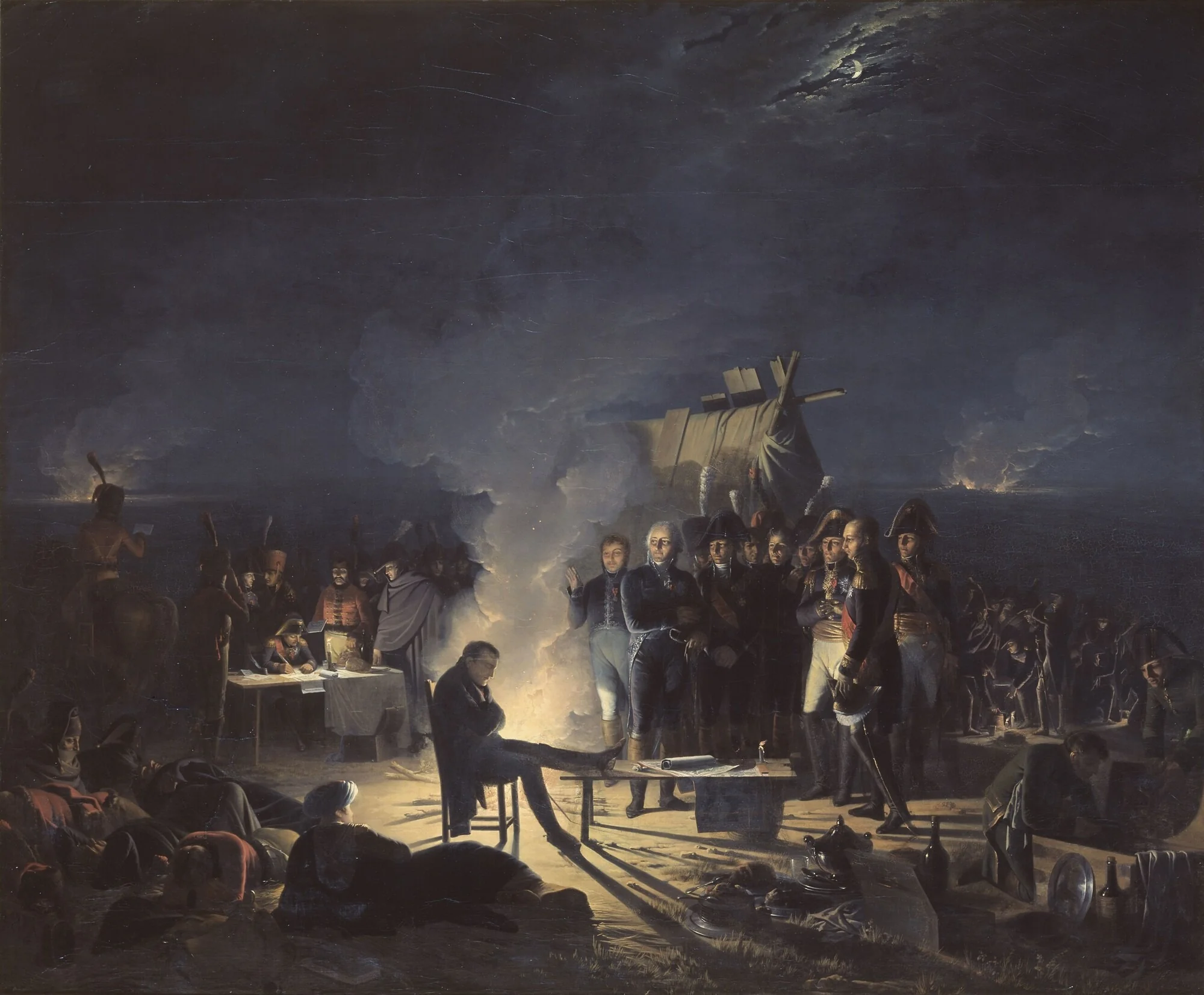 Napoleon's Bivouac on the Battlefield of Wagram, detail