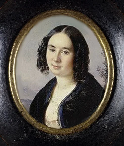 Portrait of Yelena Volkova, detail