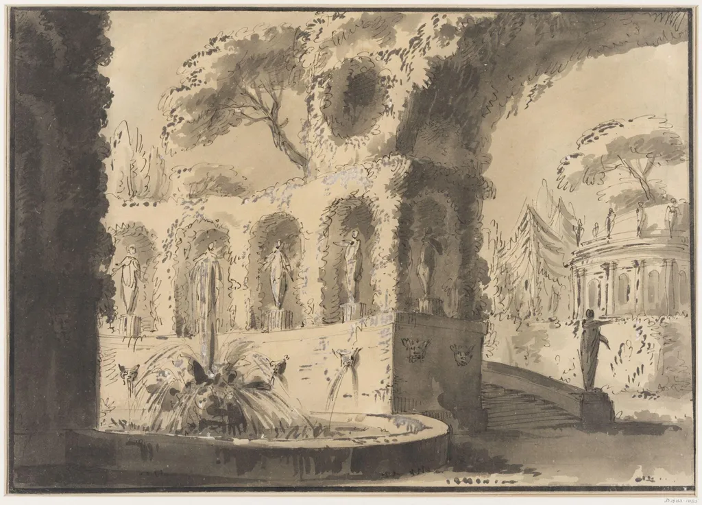Landscape, by Capurro, 1650