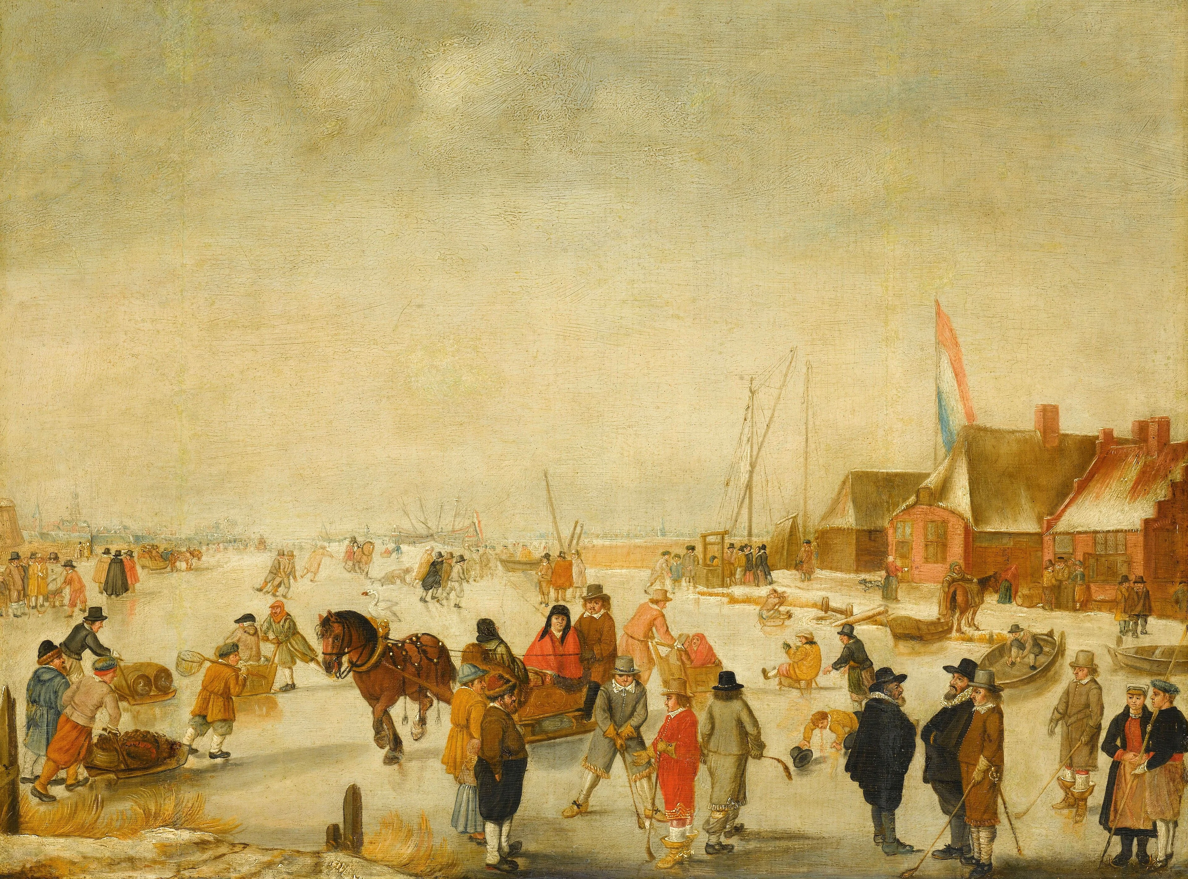 Enjoying the ice, detail