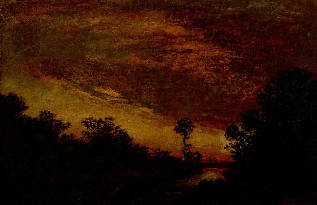 Afterglow, by Ralph Albert Blakelock, oil, 1893