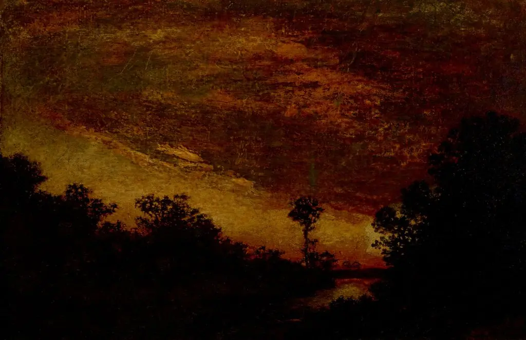 Afterglow, by Ralph Albert Blakelock, oil, 1893