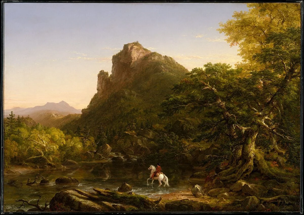 The Mountain Ford, detail