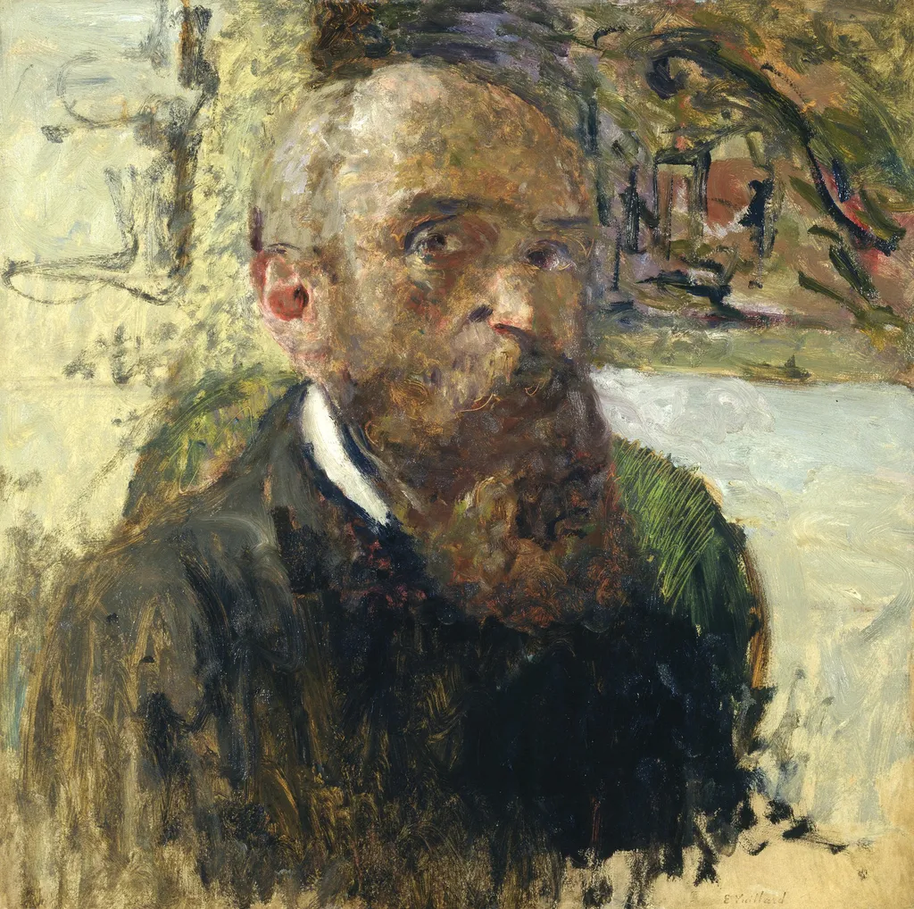 Self-Portrait, by Édouard Vuillard, oil, 1906