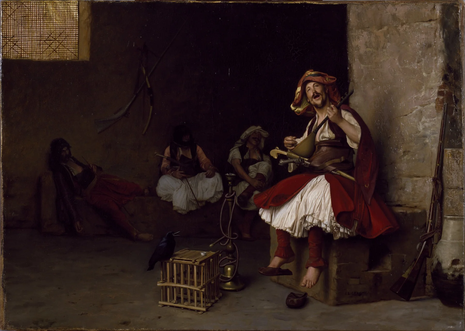 Bashi-Bazouk Singing, detail