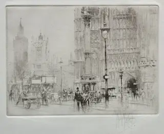 Westminster Abbey, by William Walcot, 1919
