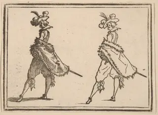 Gentleman Viewed from the Side, by Edouard Eckman, ink, 1621