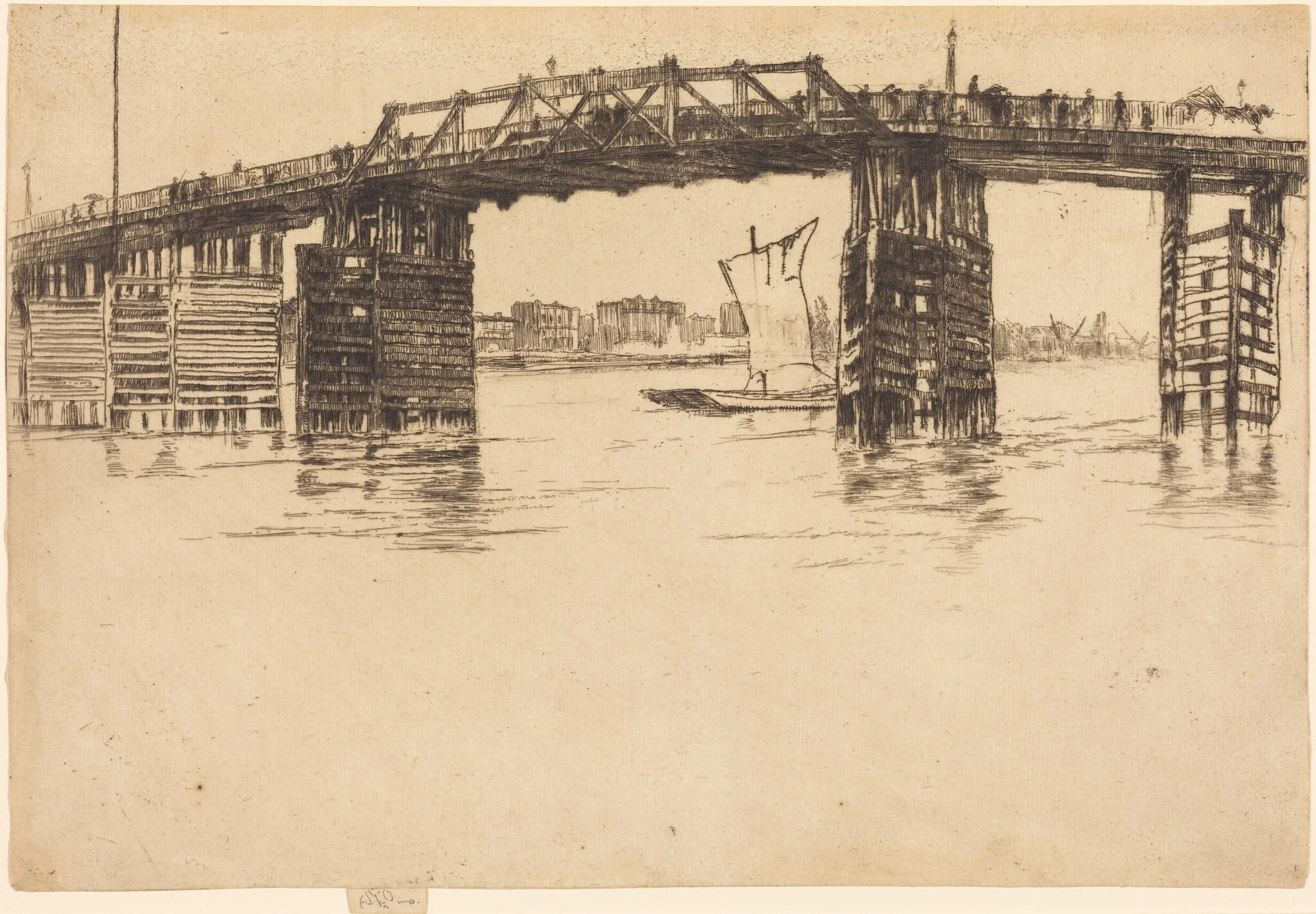Old Battersea Bridge, detail