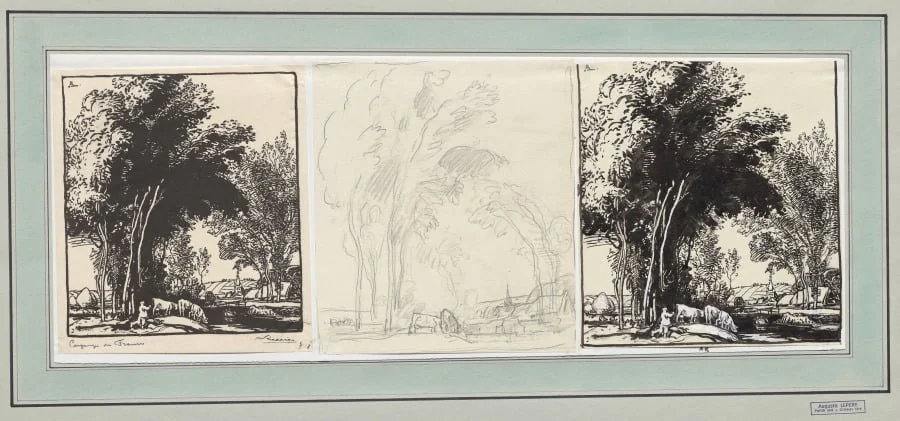 Paysage de France, detail