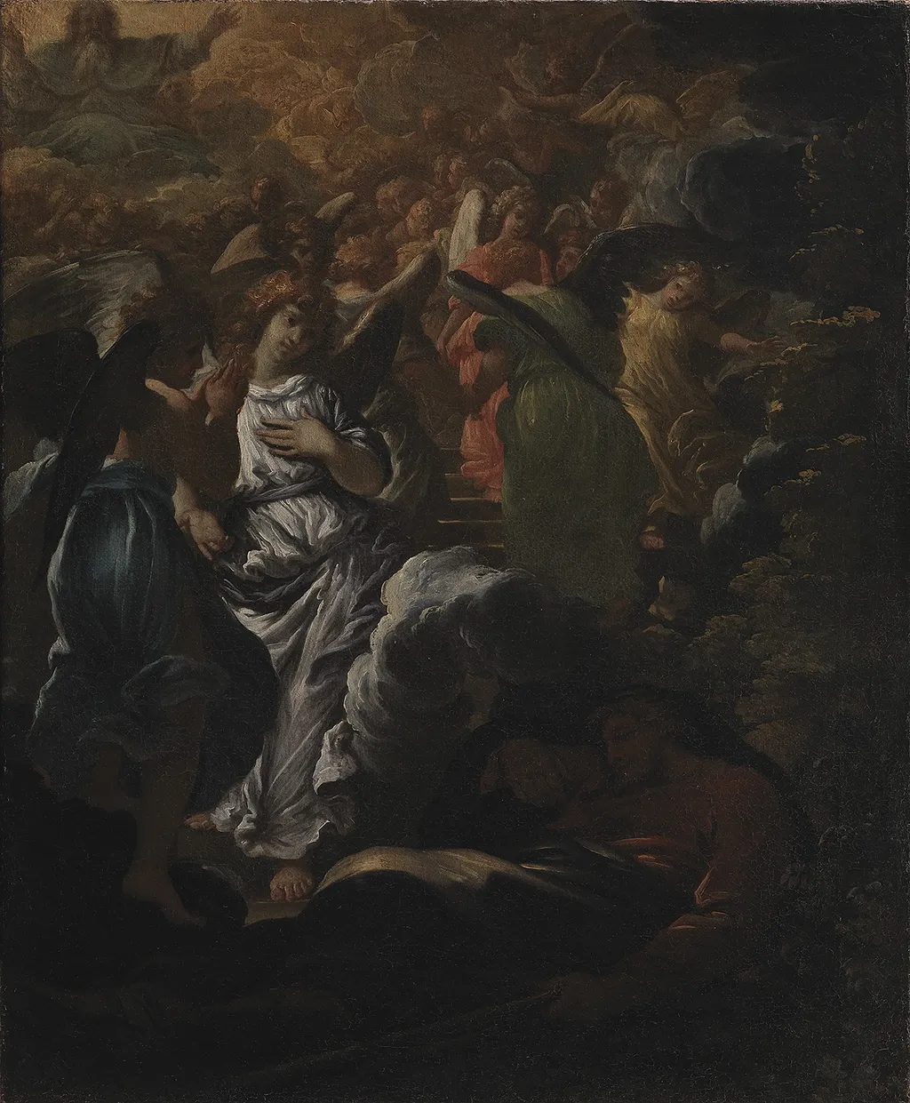 The Dream of Jacob, by Girolamo Troppa, oil, 1688