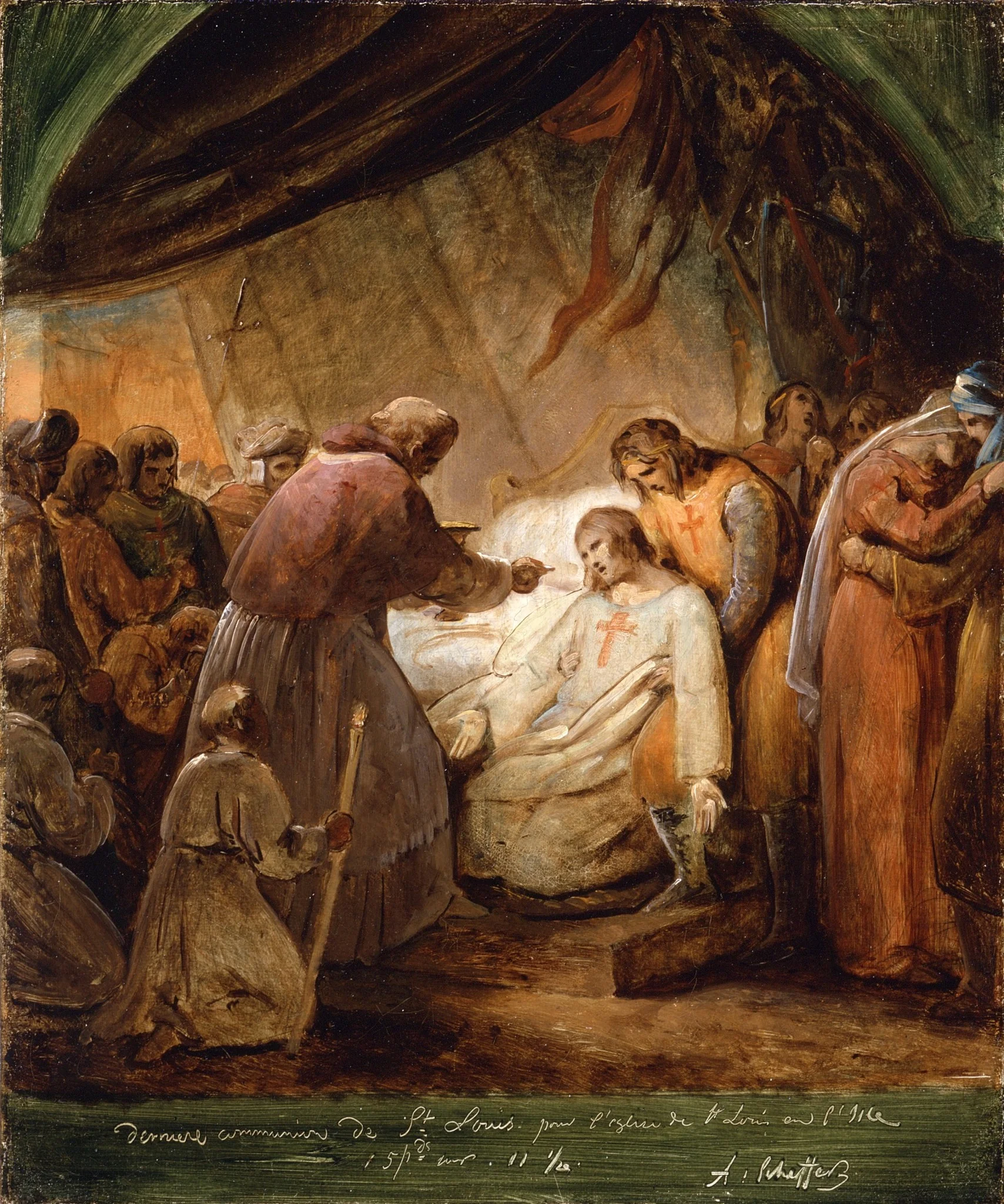 The Last Communion of Saint Louis, detail