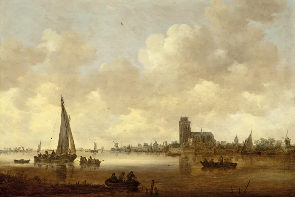 View of Dordrecht, by Jan van Goyen, unspecified, 1645