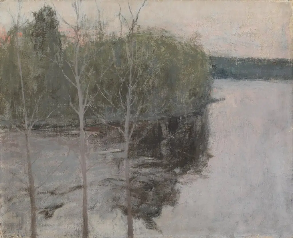 Spring Night, by Ellen Thesleff, oil, 1898