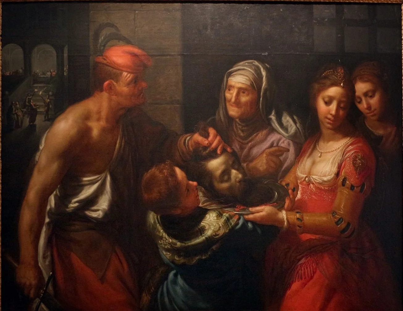 Salomé recebe a cabeça de João Baptista, detail