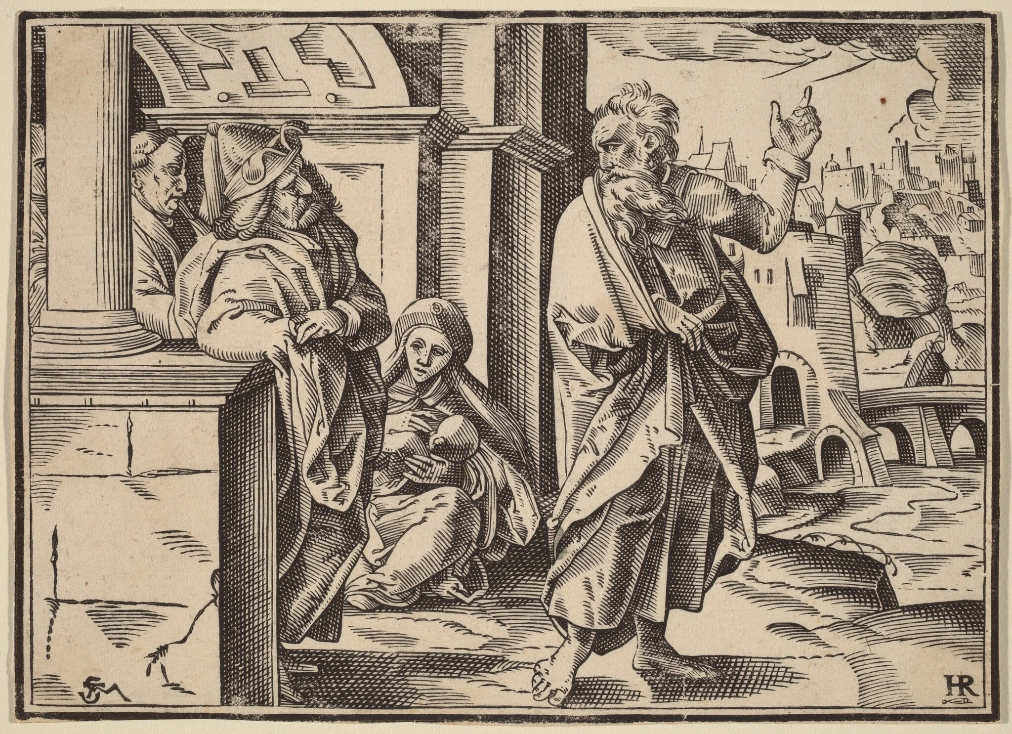 Christ Tells His Disciples of the Last Judgment, detail