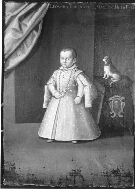 Kinderbildnis der Elionora von Toskana, Tochter des Großherzogs Ferdinand I., detail