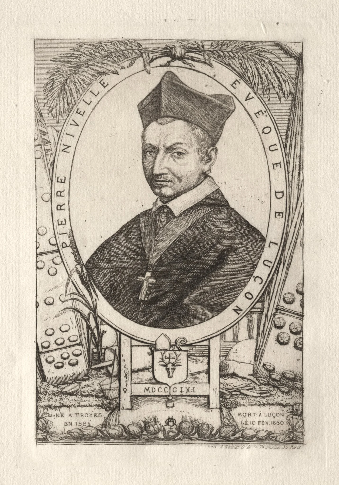 Pierre Nivelle, Bishop of Luçon, detail
