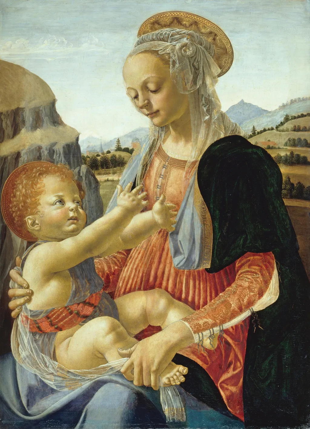 Virgin with the Seated Child, by Andrea del Verrocchio, unspecified, 1470