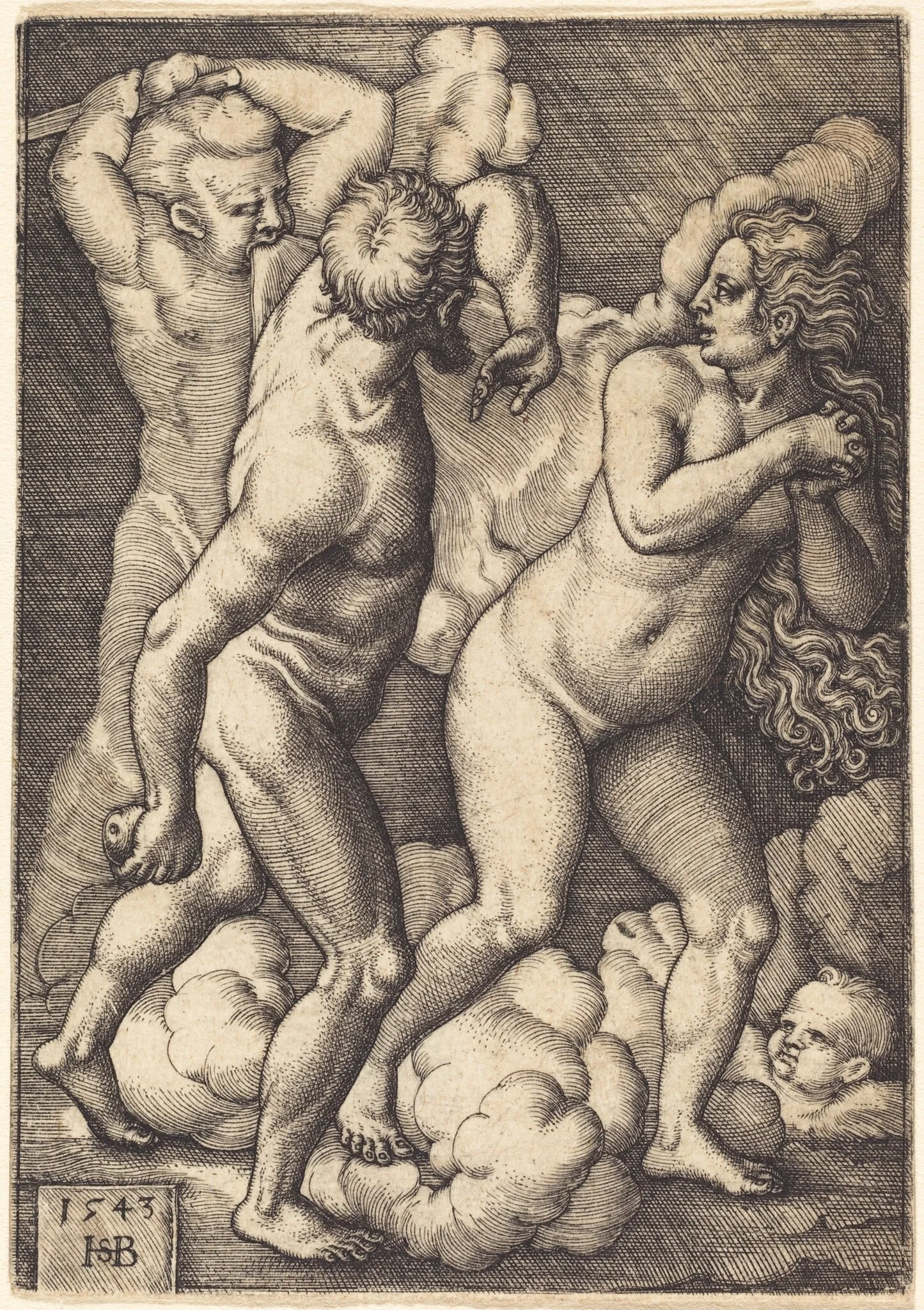 Expulsion from Paradise, detail
