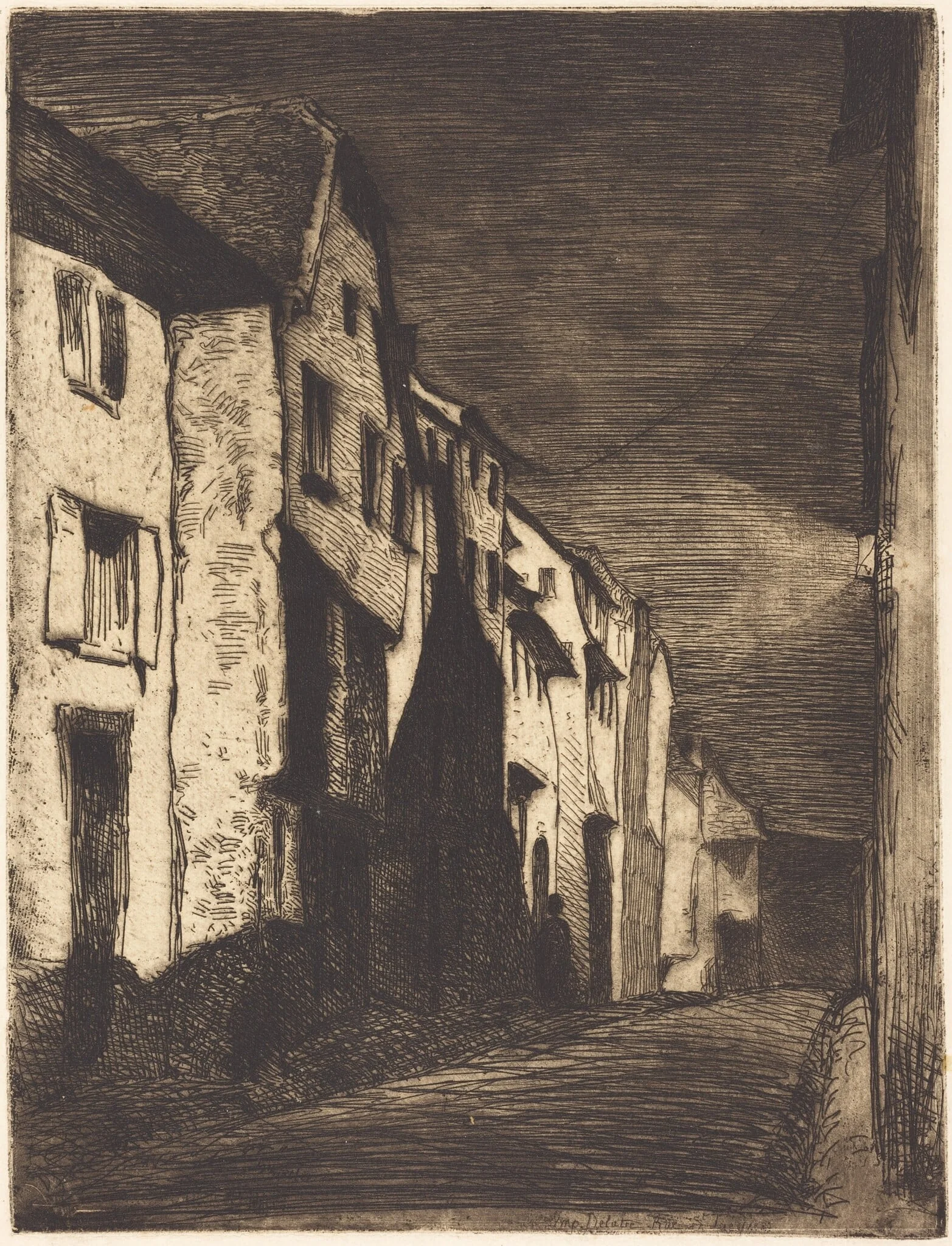 Street at Saverne, detail
